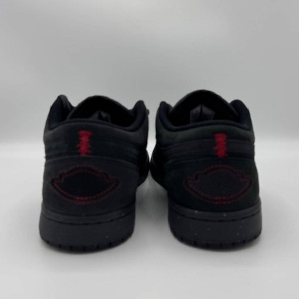 Nike Air Jordan 1 Low SE Crafted Mens 8.5 EUC Dark Smoke Grey Varsity Red no box - Picture 8 of 12